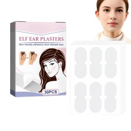 30PCS Clear Ear Support Patches,Cosmetic Ear Corrector,Waterproof Stickers,Tape for Big E/ars,Ea/r Lobe Support Patches,Invisible Ea/r Corrector,E-ar Stickers for Fixing Protruding E/ar