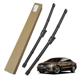 【星河屋貿易】 純正形状 フロント ワイパー ブレード 右ハンドル用 左右１セット for VW フォルクスワーゲン CC Volkswagen CC (35/8) 車種専用品 高級テフロンコートラバーで撥水施工車でもビビりにくい 工具不要 カンタン交換 vwwpb-36-f01
