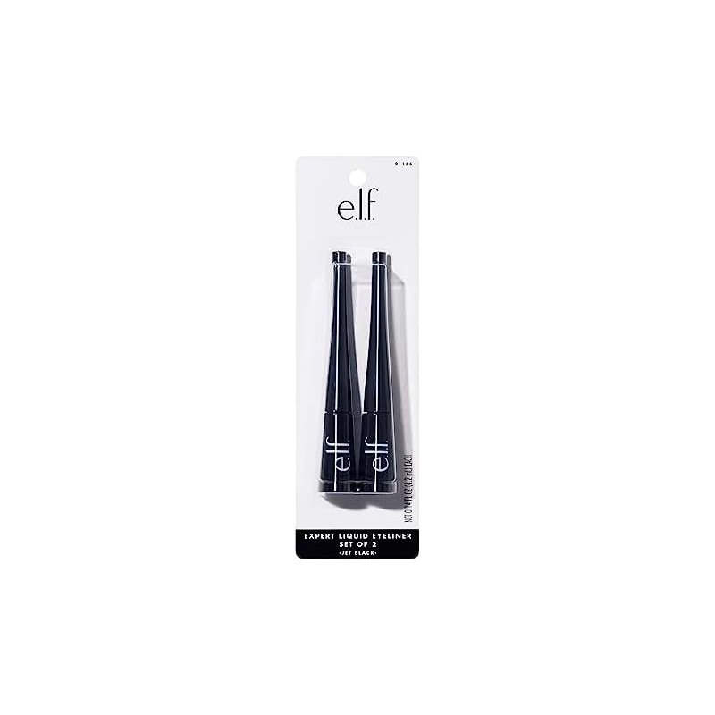 e.l.f. Cosmetics Expert Delineador Líquido Jet Black Negro Intenso Set