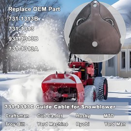 Toolyuan 731-1313C Guide Cable for Cub Ca-det Troy Bilt MTD Ryobi Yard Machines Yard Man Snowblower Replace 731-​1313​ 731-​1313A​ 731-​1313B 931-​1313B
