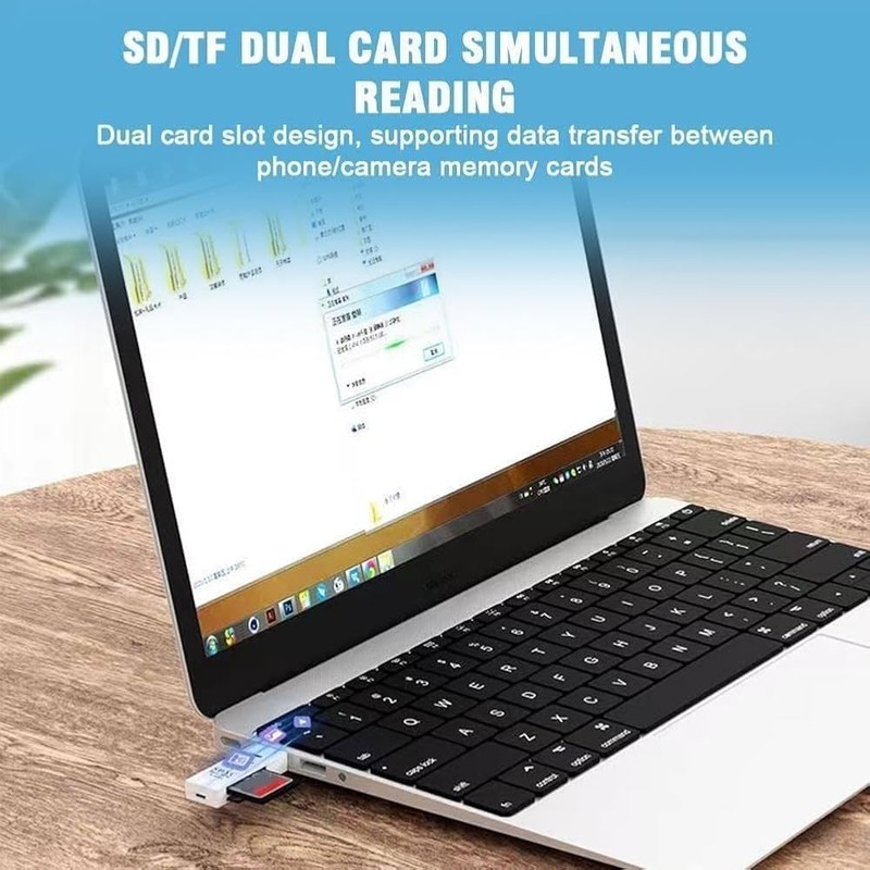USB SD & MicroSD Card Reader – High-Speed Memory Card
