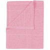 Pink Premium Quality 100% Cotton Cot Cellular Blanket,(100cmX150cm) Made in