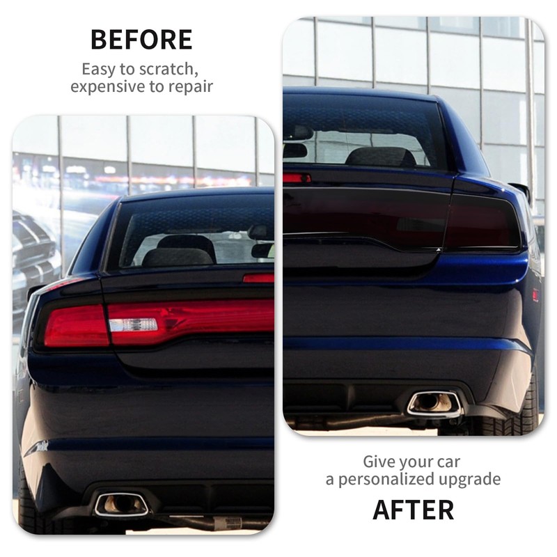 RAZPOY for Charger Tail Light Covers, Smoked Rear Light Lamp