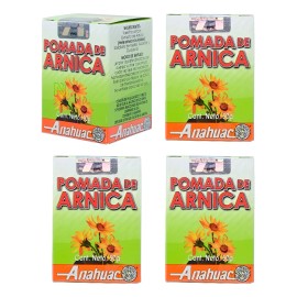 (4 Pzas) Pomada De Arnica (50 Gr) Anahuac