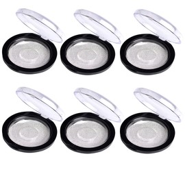 6Pcs Empty Round Lash Boxes Eyelash Storage Box Travel Case 3D False Eyelashes Packaging Gift Boxes Holder Organizer with Clear Lid for Women Girl Eyelash Storage and Packaging