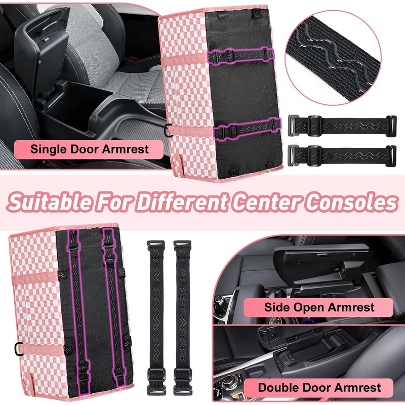 Console Dog Car Seat - Portable Dogs Armrest Booster Seat