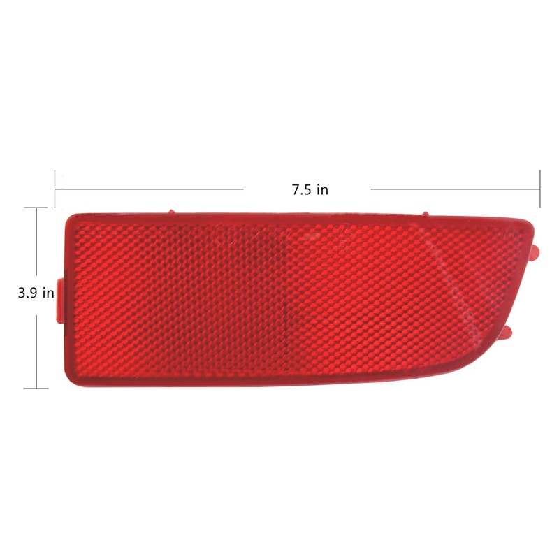 MKAREPART Pair Rear Bumper Reflector Light Lamp Right and Left