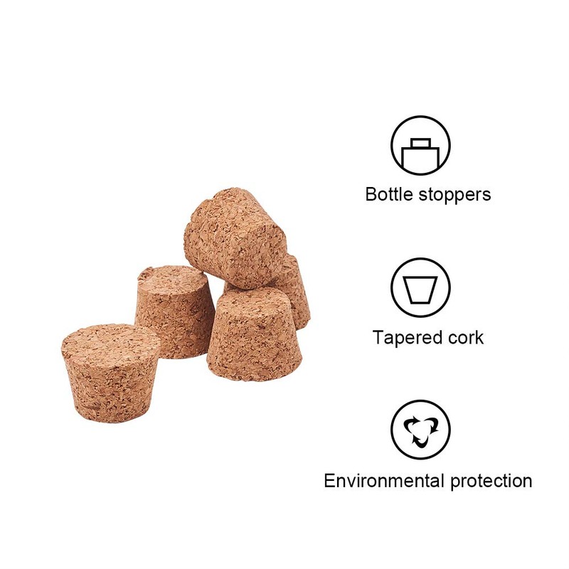 INCREWAY 120pcs 1/2" Mini Tapered Wooden Cork Bung Stopper, Replacement