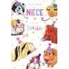 Niece Birthday Card Guinea Pigs 9" x 6" Lovely Verse