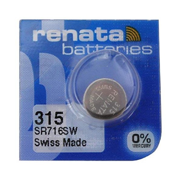 Renata Batteries 315 / SR716SW Silver Oxide Watch Battery (10 Pack)
