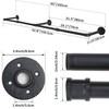 WEBI Clothing Rack Wall Mount,65" Industrial Pipe Clothes Rack for
