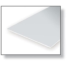 Evergreen 9080 – 150 x 300 x 2.00 mm Polystyrene Plate, Set of 1, White
