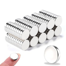 Imanes de Refrigerador 50 Piezas, 10x3mm Pequeños Discos Redondos Imanes de Pizarra Blanca para Manualidades, DIY, Oficina, Pizarra de Borrado en Seco