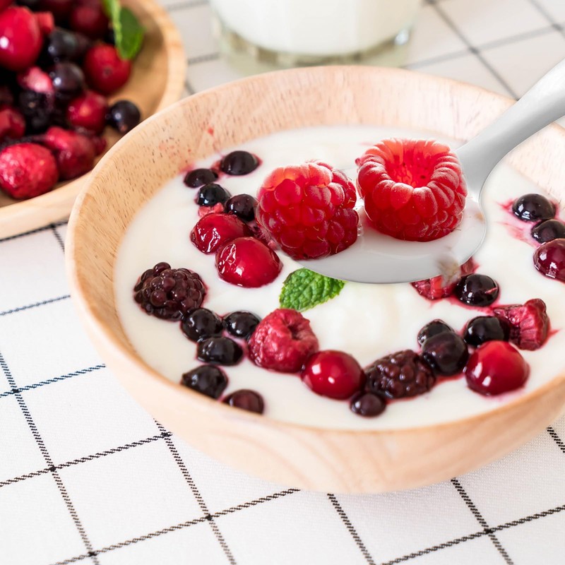 7 PCS Silver Short Handle Spoons Scoops Stainless Spoons Mini