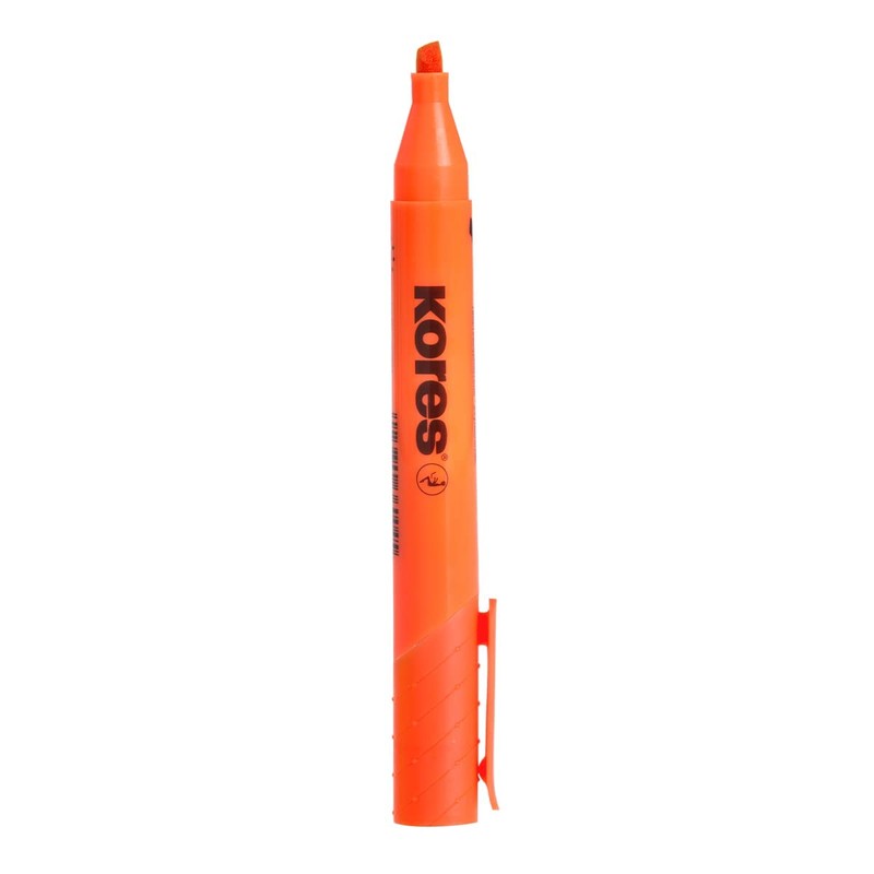 Kores - High Liner Plus: Orange Fluorescent Highlighter Pens, Chisel