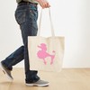 CafePress Poodle In Pink Tote Bag Reusable Natural Beige Canvas