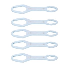 5 Pcs Double Ended Wrench 8mm To 22mm 160mm Length Alloy Steel Universal Self Tightening Wrench Tool C Silver Zinc Plating