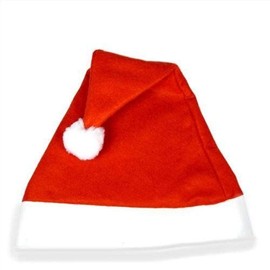 Shatchi 12pcs Christmas Felt Hat Santa Costume Xmas Fancy Dress Fun Party Accessories Wholesale Bulk Buy, Red, One Size