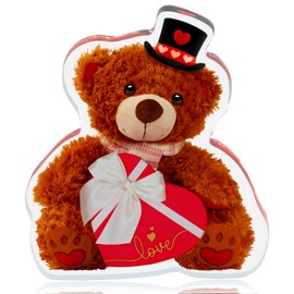 FLYAB Valentine's Day Gifts for Girlfriend - Cute Love Bear Gifts for Girlfriend from Boyfriend Birthday Anniversary Christmas Gifts for Wife Home Decoration Paperweight