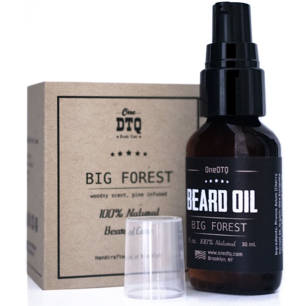 Big Forest Beard Oil is a Beard Growth Conditioner, 1 FL OZ, All Natural Cedar Wood and Fir Needle Oils Infused; Promotes Hair Growth, Softens and Strengthens Beards and Mustaches