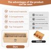 SiGuLiKeJi Wooden Tea Box Organiser, Bamboo Tea Boxes with Compartments
