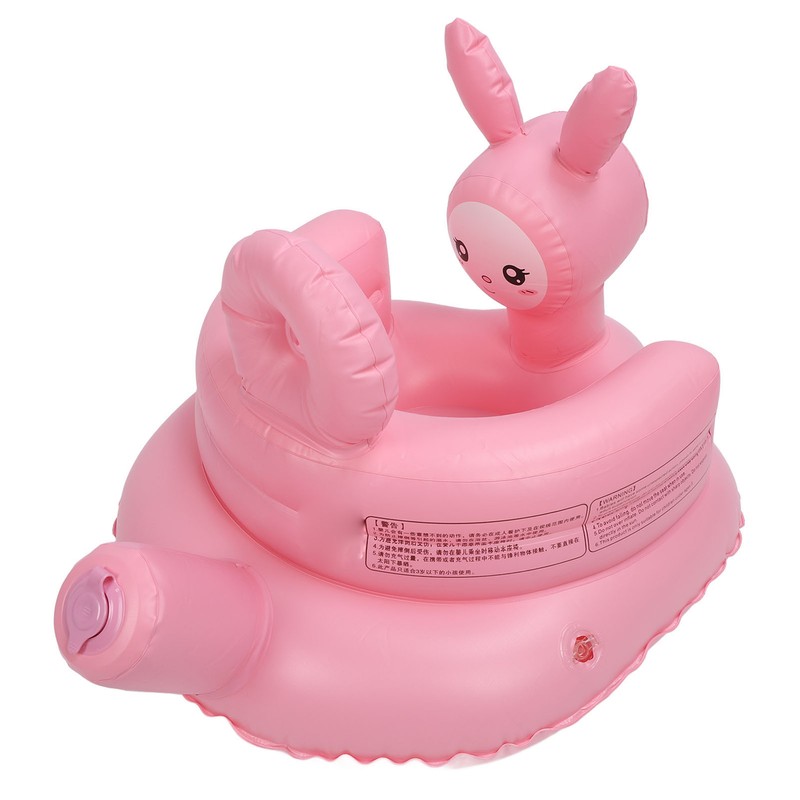 Inflatable Baby Chair Built in Air Pump Soft Cartoon Rabbit