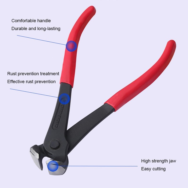 7 Inch Nail Puller Tool with Rubber Grip End Cutting