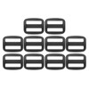 PATIKIL 80mm / 3 Inch Tri-Glide Slide Buckles, 10 Pack