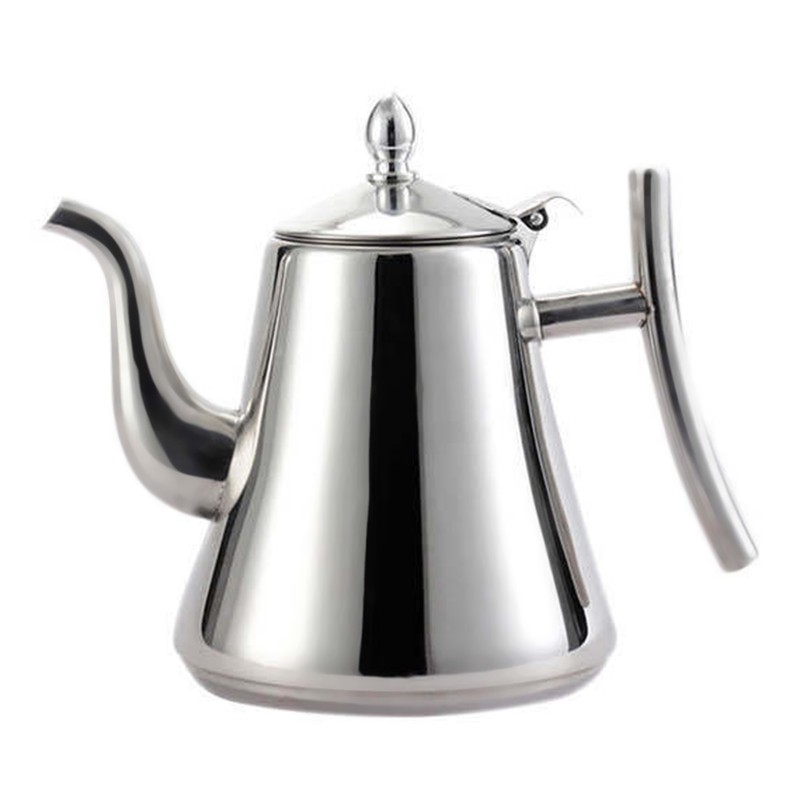 Teapot with Filter 201 Stainless Steel Thickened Gooseneck Pour Over
