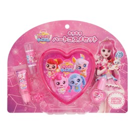 Shobido Secret Catch! Tini Pin Heart Case Cosmetic Set, Kids Cosmetics, Lips, Nails