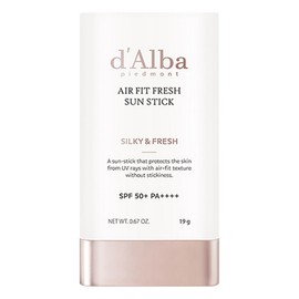 [Vegan Beauty] Dalba Air Fit Fresh Sun Stick SPF50+ PA++++, 19g, 1 piece / [비건뷰티] 달바 에어 핏 프레쉬 선스틱 SPF50+ PA++++, 19g, 1개