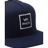 RVCA Adjustable Snapback Hat, Boys Trucker/Navy/White, One Size