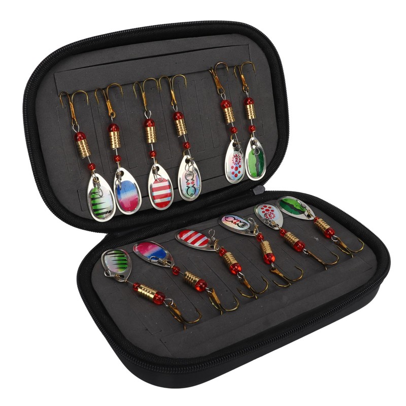 12Pcs Trout Lure Flashing Sequin Efficient Stainless Steel Bass Fishing