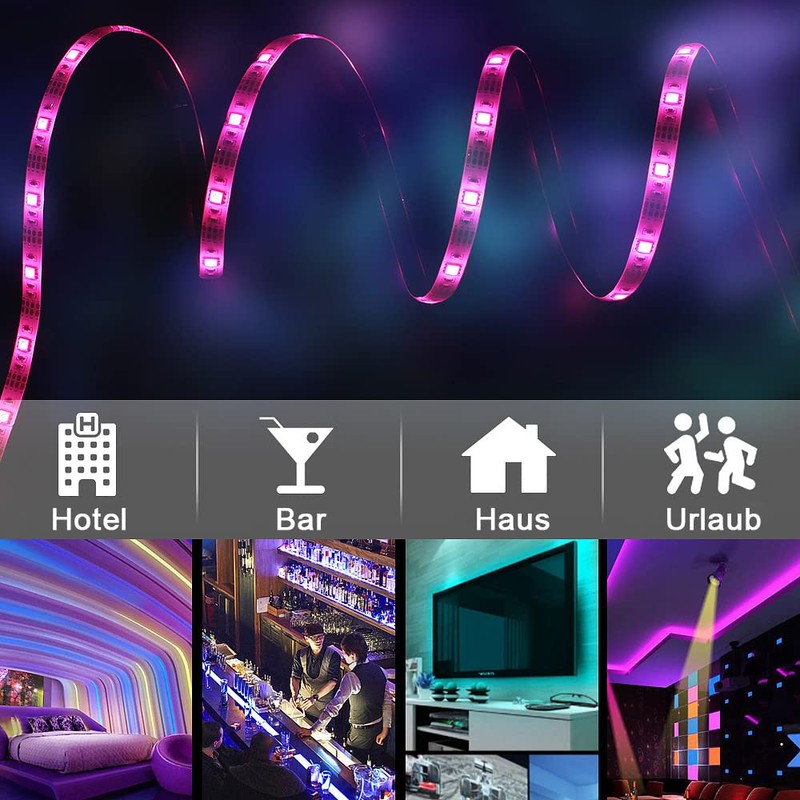 sinzau LED Light Strip with 24 Buttons Remote Control, 1
