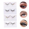 FOMIYES Sets Extensions Eyelashes for Women Cosplay Glitter False Lashes