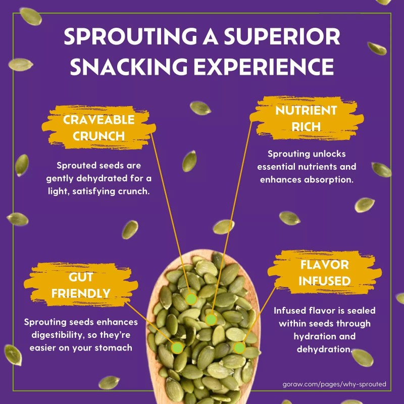 go Raw Organic Sprouted Pumpkin Sunflower Seed Snack Mix 6