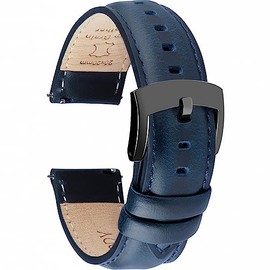 OTTOODY Correa de Reloj de Cuero de Liberación Rápida 18mm 19mm 20mm 21mm 22mm, Elegantes Correas de Reloj de Cuero de Grano Superior Correa de Reloj 