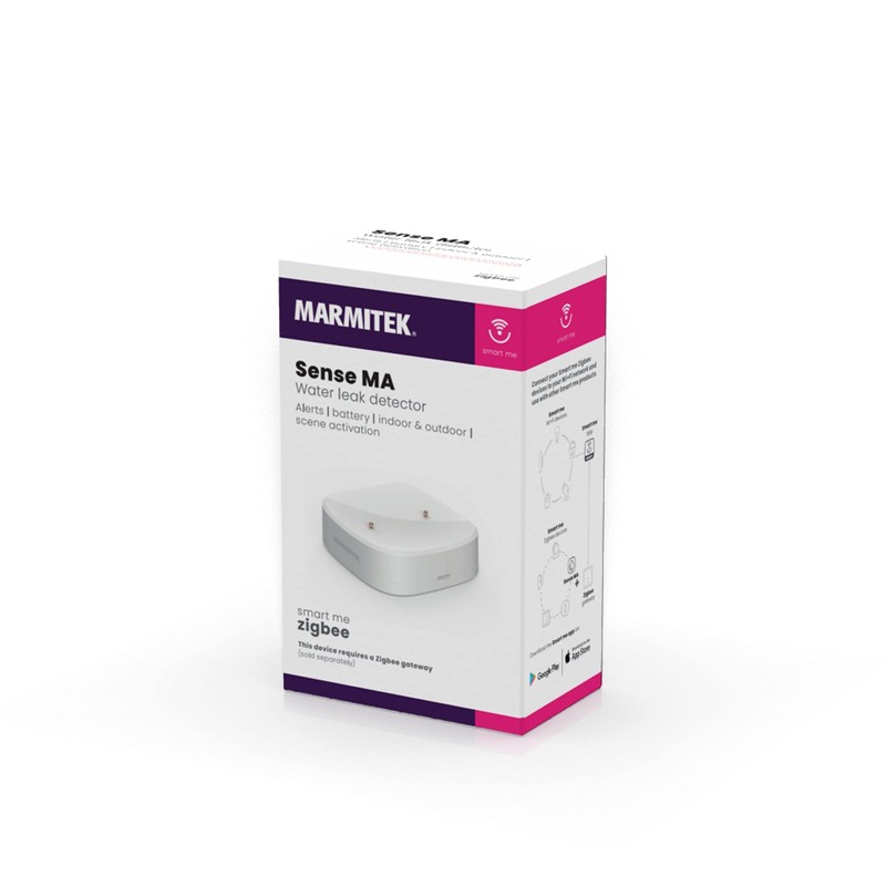 Zigbee Wireless Water Detector - Marmitek Sense MA Flood Sensor