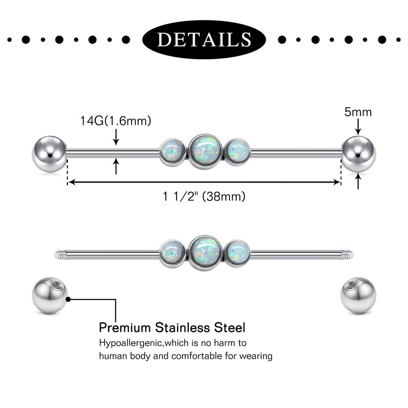 AceFun Ear Helix Tragus Piercing Cartilage Hoop Earrings for Men