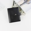 A7 Planner Binder Macaron Black PU Leather Notebook Binders Snap