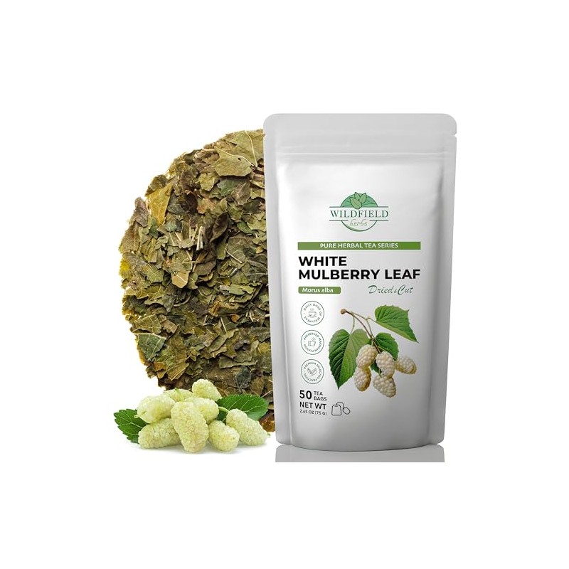 50 White Mulberry Tea Mulberry Leaf Herbal Tea (Morus alba)