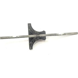 Stainless Steel Ruler Engineer's Depth Gauge Metric & Imperial 6" Ruler (150 mm)