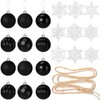 Aoriher 45 Pcs Christmas Ornament Set, 34Pcs Christmas Ball Hanging