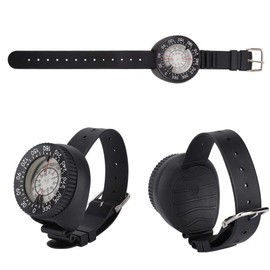 MAGT Diving Compass, Waterproof Night Vision Wrist Compass ABS and Plexiglass Materials, Professional Compass Tool for Diving, Camping, Hiking and Adventure