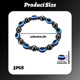 BAGUBDR 3 Piece Anti Alcohol Bracelet for Women and Men, Anxiety Bracelets, Fidget Bracelet to Relieve Stress Suitable for Stylish and Comfortable for Daily Wear and Social Occasions