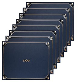 Certificate Holders, 25-Pack Certificate Covers for Letter Size 8.5 x 11 Inch Paper, Certificate Folders, Navy, 9 x 11.5 Inches