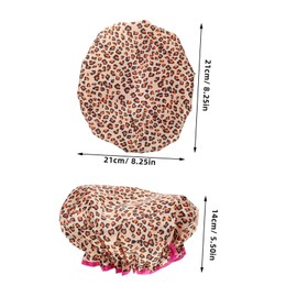 NOLITOY 2pcs Double Layer Waterproof Shower Cap Adjustable Shower Cap Shower Cap Adjustable Shower Cap Large for Women Shower Caps Bulk Shower Cap for Men Hair Shower Cap Satin