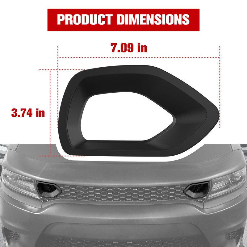 LitMiRaCle Front Bumper Grille Inserts Mesh Trim Bezel Decor for