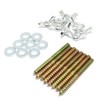 Pro Bamboo Kitchen 8pcs Hanger Bolt 1/4x2-1/2inch Double Headed Screws