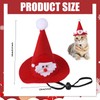 BRTNUP Pet Christmas Hat Cats and Dogs Xmas Hat Red